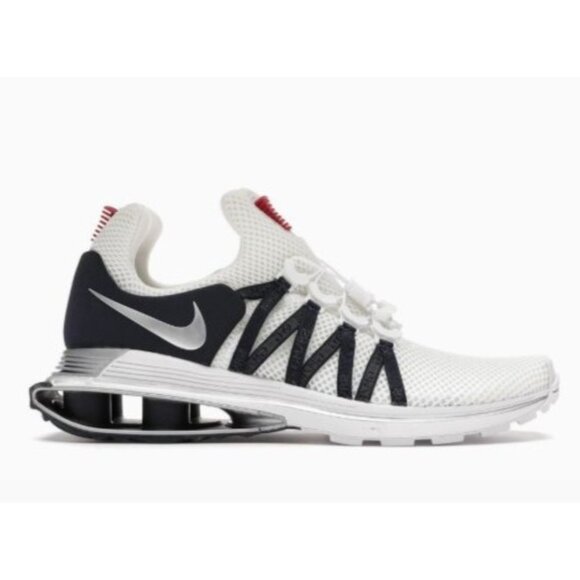 Nike Other - Nike Shox Gravity White Metallic Silver/Black Running Shoes Men's US Size 13